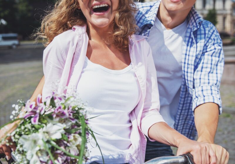 Couple with bicycles